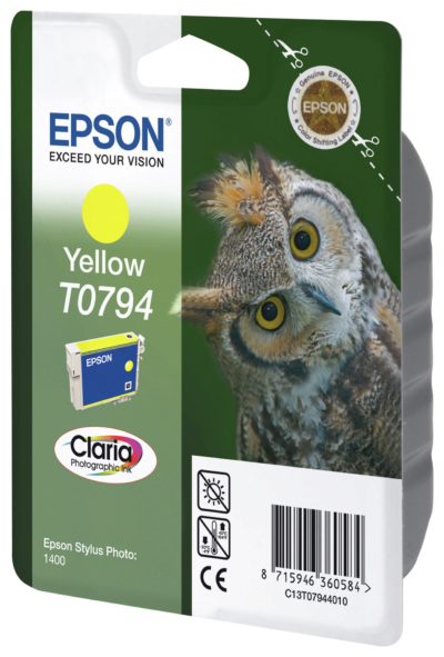 Epson Claria 79 High-Capacity Yellow Ink Cartridge (T0794) Epson Claria 79 High-Capacity Yellow Ink Cartridge (T0794)